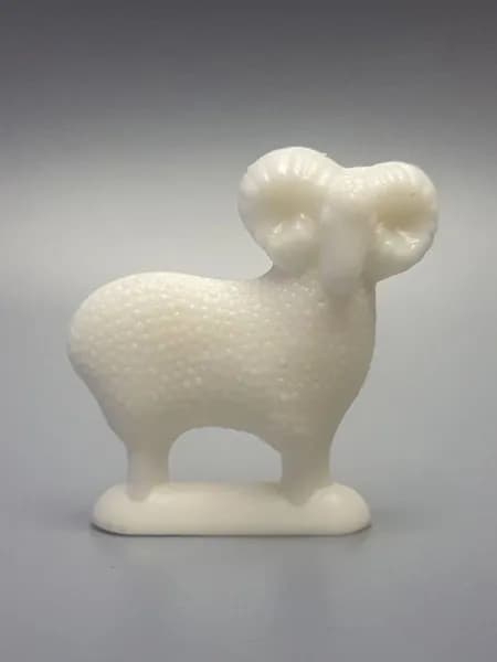 Фигурка винтажная Барашек, пластик, СССР 1970-1980 гг