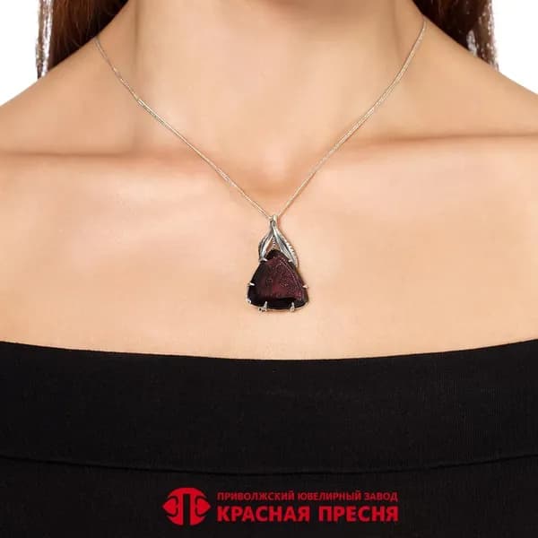 Серебряная брошь Б13616250-21