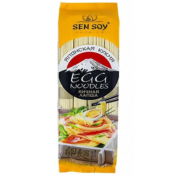 Лапша Sen Soy яичная, 300г