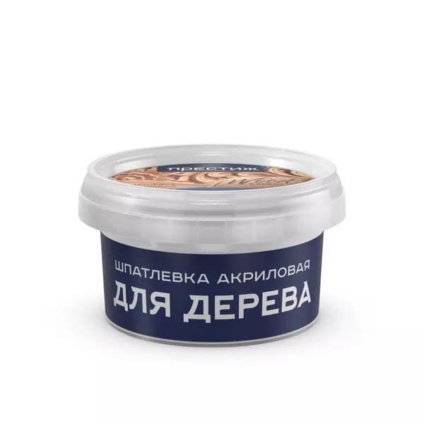 Престиж, шпатлевка по дереву, акриловая, финишная, орех, 0.3 кг