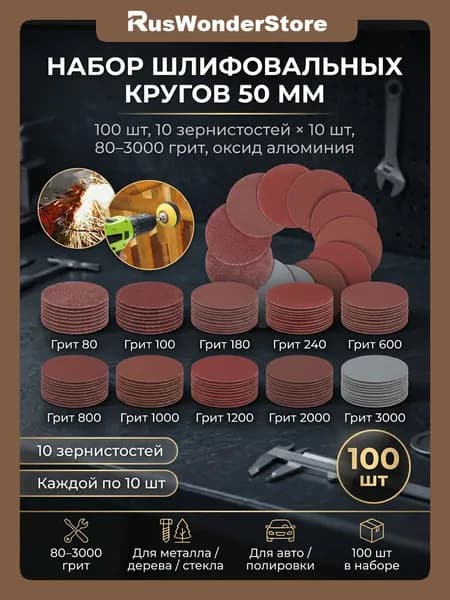 Круг шлифовальный 50 x 50