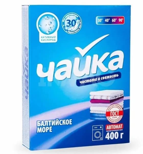 Стиральный порошок Чайка автомат 400гр. универсальный Балтийское Море