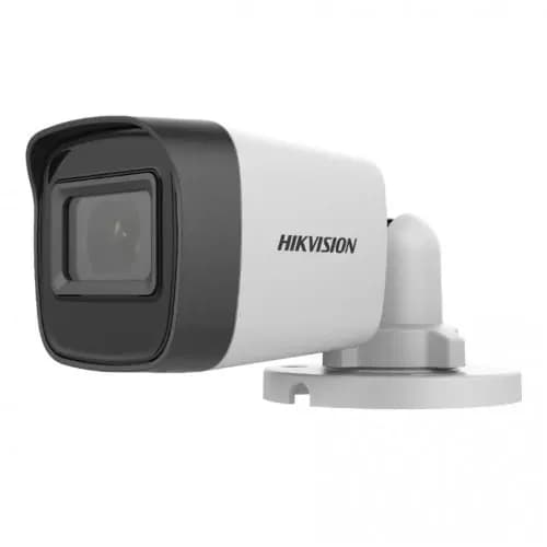HIKVISION DS-2CE16D0T-EXLPF, 2 Мпикс, объектив 2,8 мм, ночное видение 20 м, двойная подсветка, IP67, цилиндрическая камера