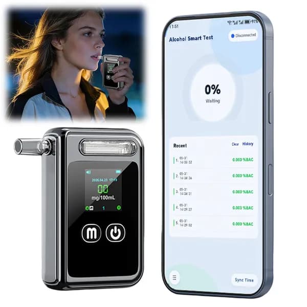 Электрохимический алкотестер с Bluetooth и цветным дисплеем