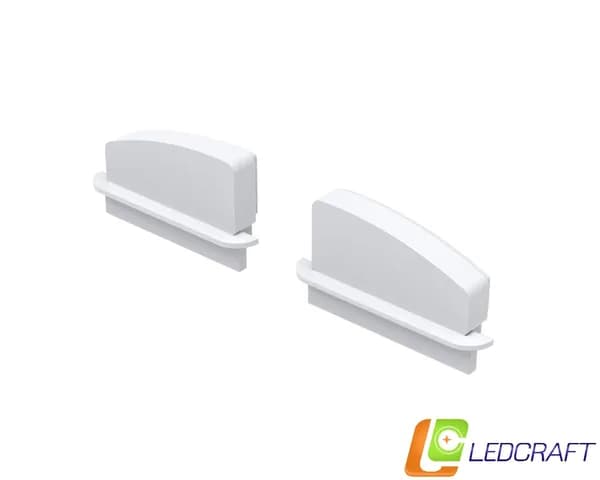 Заглушки 2 шт для профиля LC-LPV0740M36T пластиковые серые
