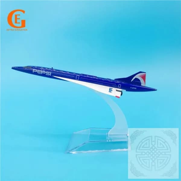 Металлическая Модель Самолета Concorde Из, Кола