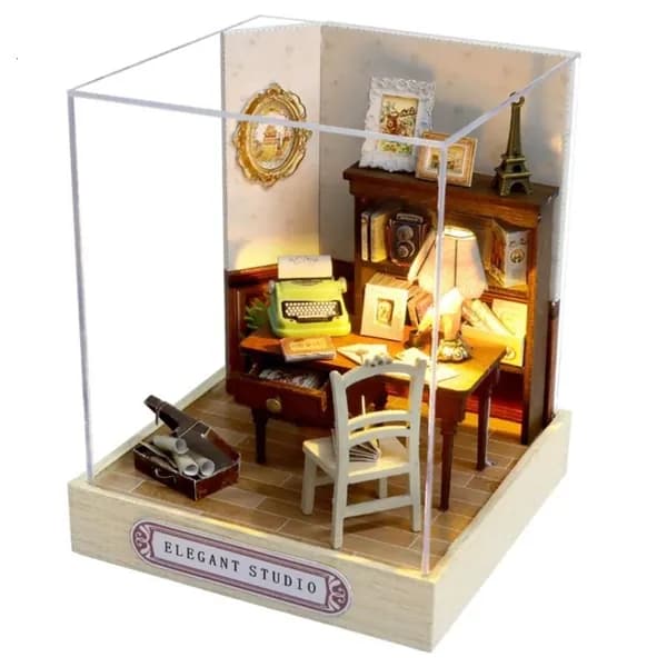 Миниатюрная мебель для DIY, наборы для взрослых, - элегантная студия