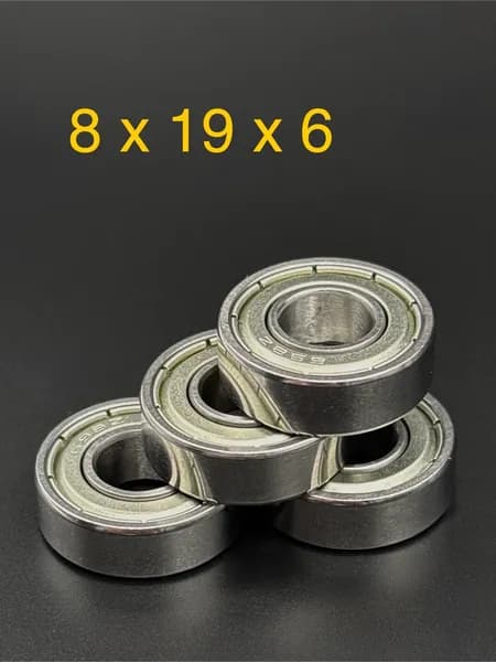 4 Штуки !!! Подшипник 698ZZ (8х19х6) однорядный радиальный
