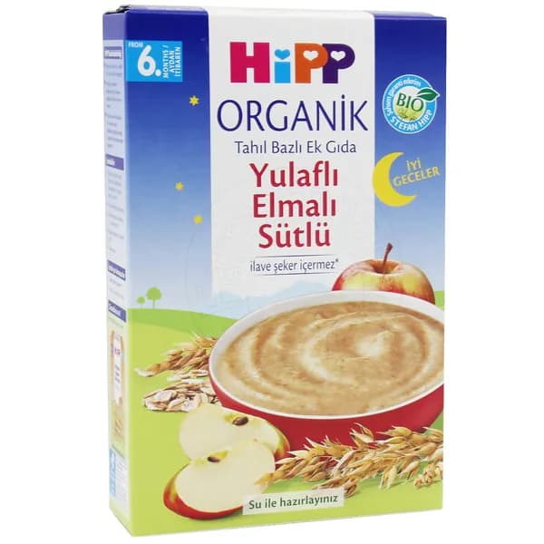 Каша молочная HiPP Organik с овсом и яблоком, 250 г