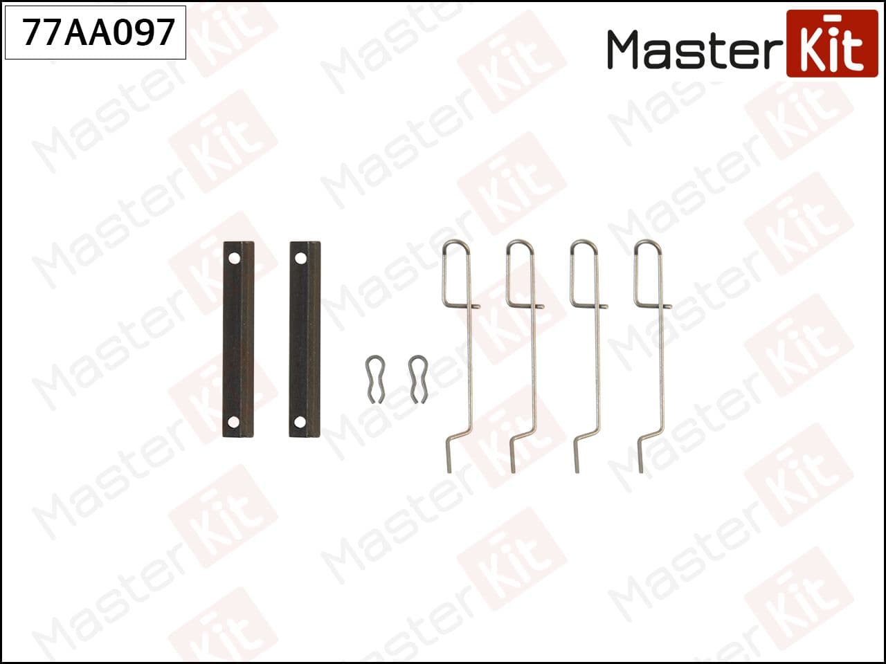 Комплект установочный тормозных колодок Peugeot 205 II20A/C405 II4B 87-00 MasterKit 77AA097