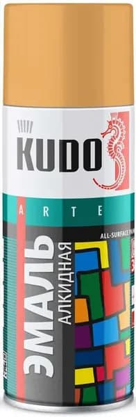 KUDO KU-1009 эмаль аэрозольная алкидная бежевая (0,52л)