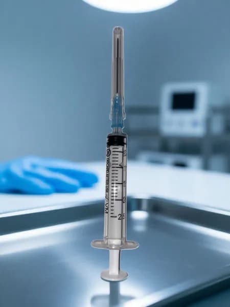 Шприц 2 мл 100 шт медицинский для инъекций одноразовый с иглой 23G Vogt Medical