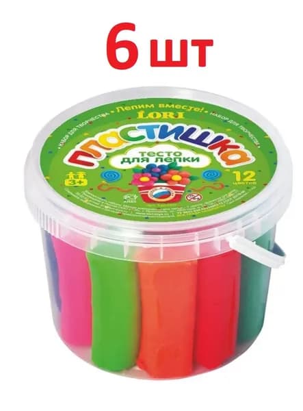 6шт Тесто для лепки Lori