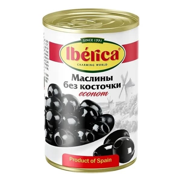 Маслины Iberica средние без косточки 280 г