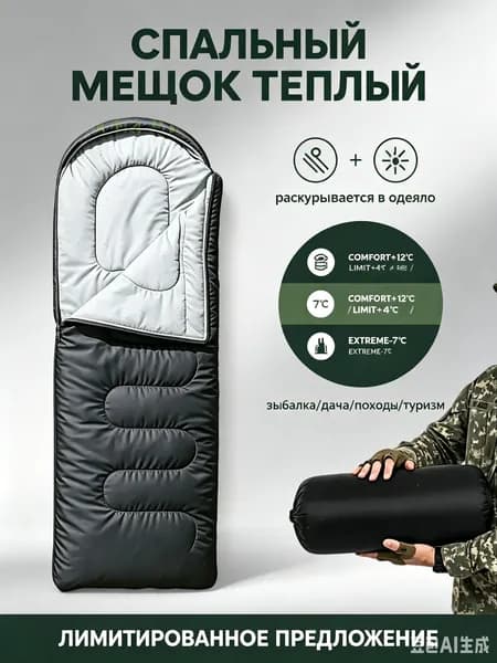 Спальный мешок, 220 см