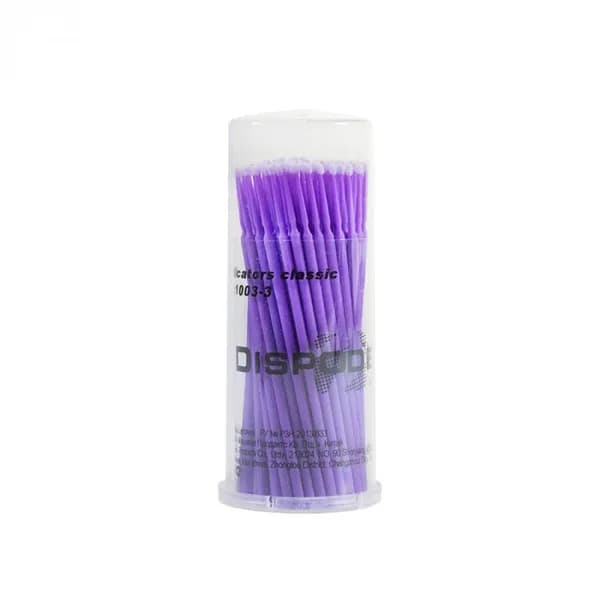 Аппликаторы щеточки Applicators Classic UltraFine, DISPODENT, 100 шт