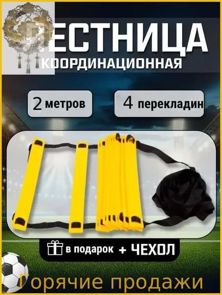 Координационная лестница для тренировки скорости, 1 шт. с защитным чехлом