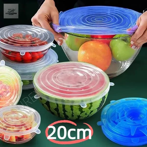 Крышка силиконовая, 20 см, 6 шт