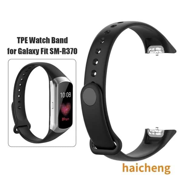 Ремешок для Samsung Galaxy Fit SM-R370 из термоэластопласта, черный