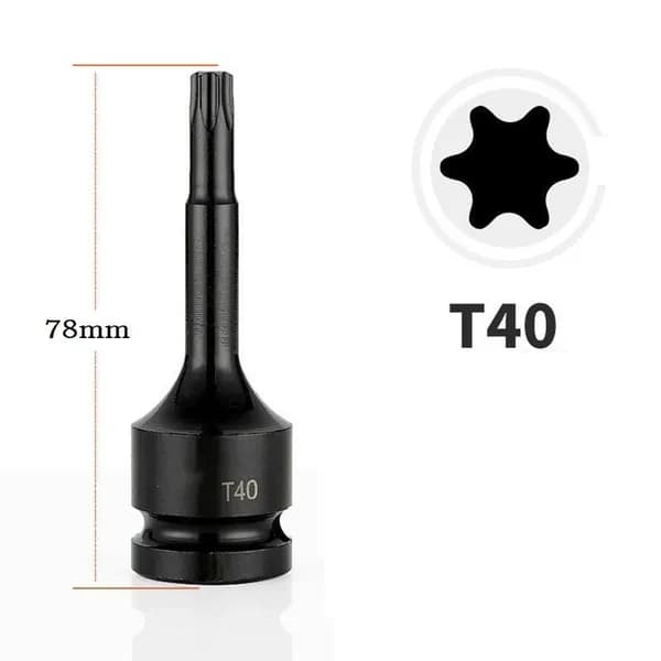 1ШТ 1/2 дюйма с Шестигранной Головкой для Отвертки Torx с Приводным Гнездом, Переходная Головка для T20 T40 для T30 T100