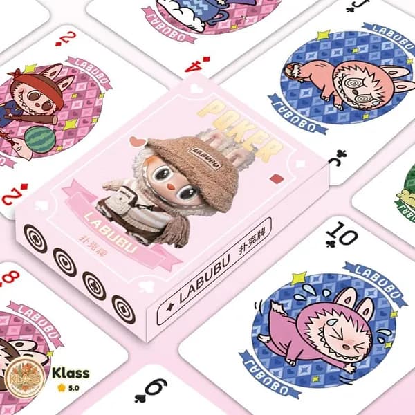 Игральные карты с милым мультяшным дизайном, коллекционная колода для путешествий, вечеринок и карточных игр