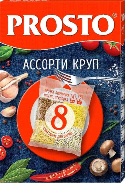 Крупа Prosto Ассорти 8пак*62.5г