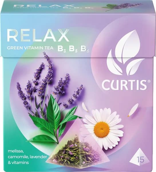 Чай зеленый CURTIS Relax ароматизированный, 15пир