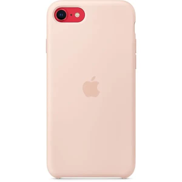 Силиконовый чехол Soft Touch на iPhone (Айфон) 7 / 8 / SE2 (с логотипом), розовый