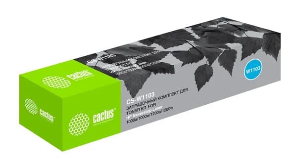 Картридж Cactus CS-W1103 W1103 черный, для HP Neverstop Laser 1000/1200, ресурс до 2500 страниц