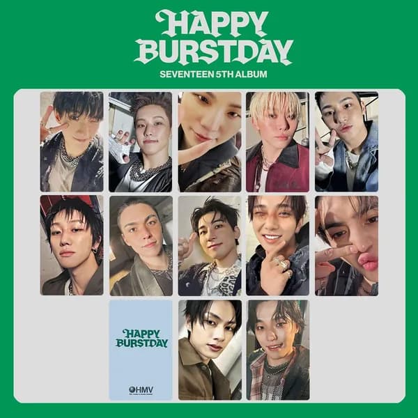 Карточки SEVENTEEN Happy Burstday Коллекционная карточка Фотокарточки 54 * 86 мм 12 шт