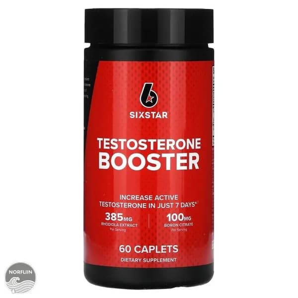 SIXSTAR, добавка для повышения уровня тестостерона, Testosterone Booster, 60 капсул