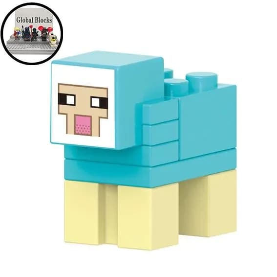 Аниме фигурок Конструктор (совместим с лего),Майнкрафт/Minecraft (4.5см, пакет) Sheep-R693