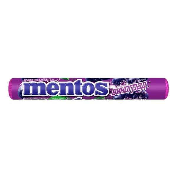 Драже Mentos жевательное виноград 37,5 г