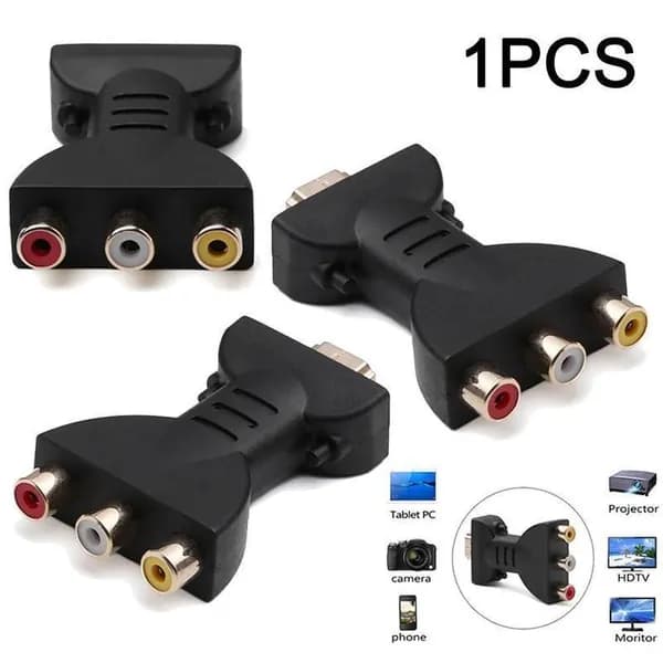 Конвертер HDMI на RCA AV переходник адаптер аудио видео тюльпаны для телевизора и монитора