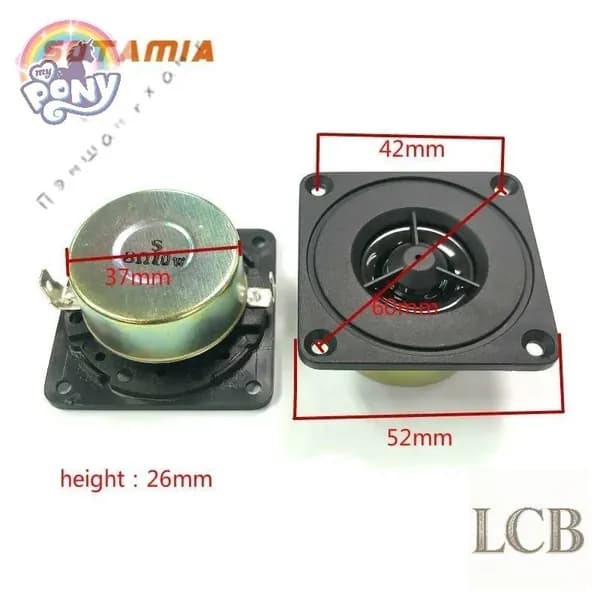 SOTAMIA 2-дюймовый Портативный Твитер HiFi Динамик 8 Ом 10 Вт Громкий динамик, музыкальный звук домашнего кинотеатра DIY Audio