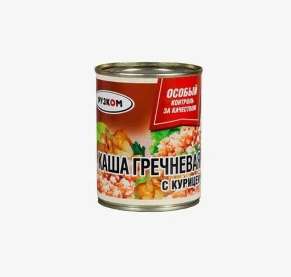 Рузком Каша гречневая с курицей, 338 г