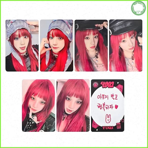 Фотокарточка Юци (G)I-DLE коллекция разных дизайнов