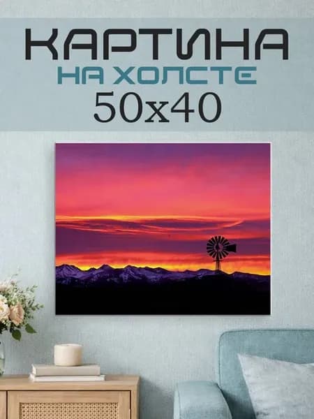 Картина на стену 50x40 Ветродуй