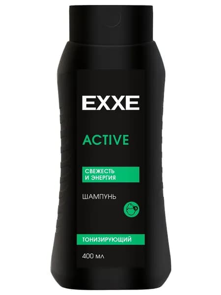 EXXE Men Шампунь для волос мужской Тонизирующий Active 400мл
