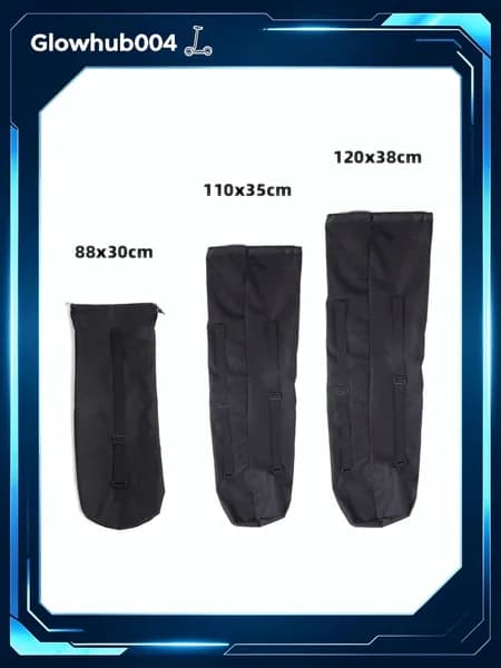 Нейлон сумка для skateboard, 88x30/110x35/120x38 см, чёрная, 76 г, удобная и практичная
