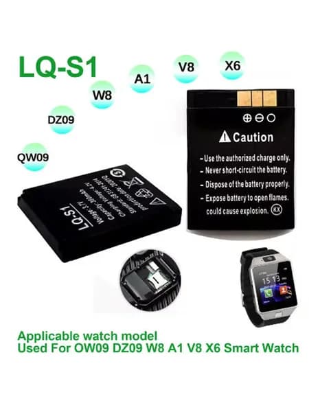 1 шт Аккумуляторная батарея LQ-S1 DZ09 380 мАч 3.7В для DJ-09 V8 X6 AB-S1 SCX-M9 FYM-M9 GJD HKS-S1