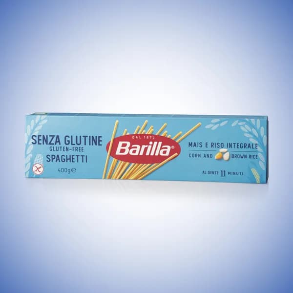 Макароны "SPAGHETTI" (СПАГЕТТИ) без глютена "BARILLA" 400 г.