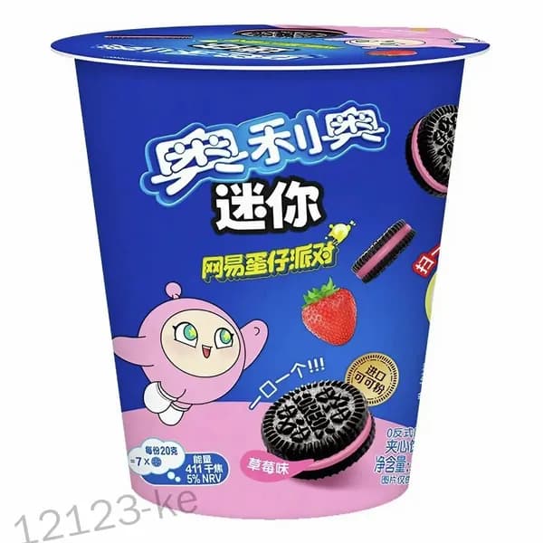 Мини-печенье Oreo со вкусом клубники, 55г
