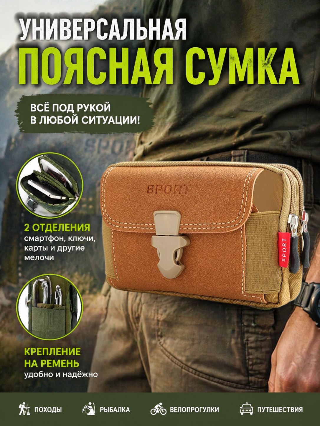 Сумка на пояс