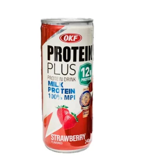 Напиток OKF Protein Plus Strawberry со вкусом клубники 240мл (Корея)