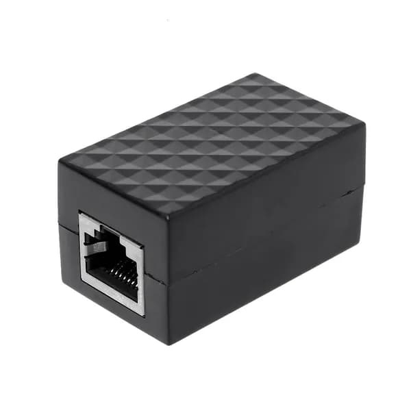 Грозозащита Ethernet RJ45 Female-Female, Черный