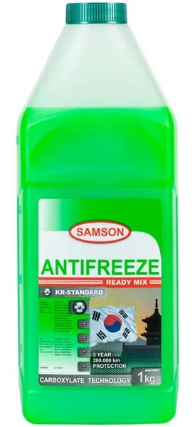 Антифриз готовый раствор korea-standard зел ный -37 c 1кг SAMSON 803399
