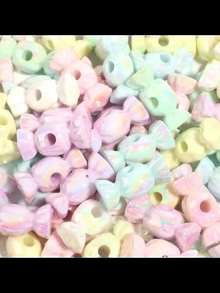 Бусины лаcoogh акриловые разноцветные Random Color MIx