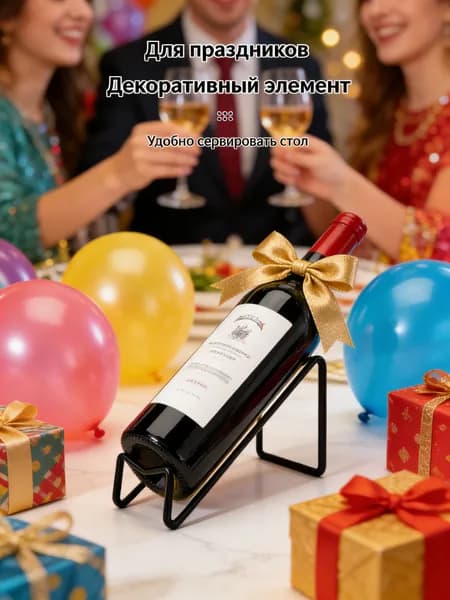 Стеллажи для бутылок в европейском стиле, винные полки, кухонные столешницы, шкафы и холодильники (черный, 1 шт.)