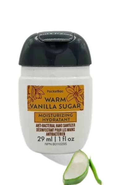 Bath & Body Works Санитайзер для рук антисептик WARM VANILLA SUGAR,Теплый и сладкий аромат ванильного мороженого, 29мл
